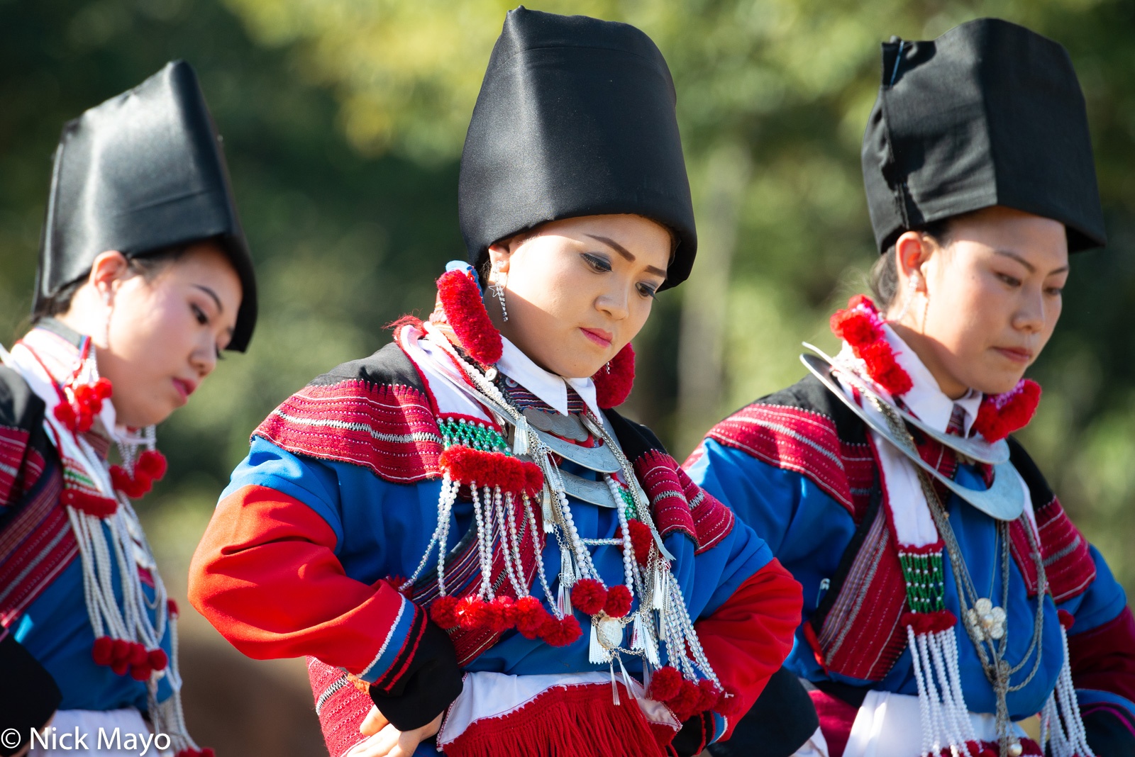 Lisu women participating in the dance competition at their New Year festival in Mogok.