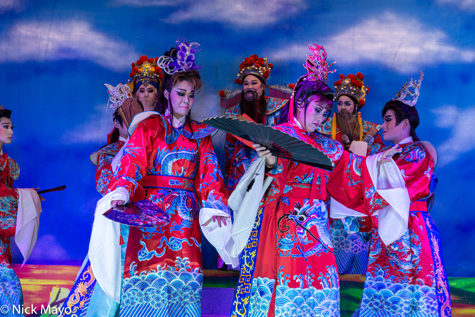 The finale of a ke-tse opera performed in conjunction with a temple festival at Shaluen in Kaohsiung County.