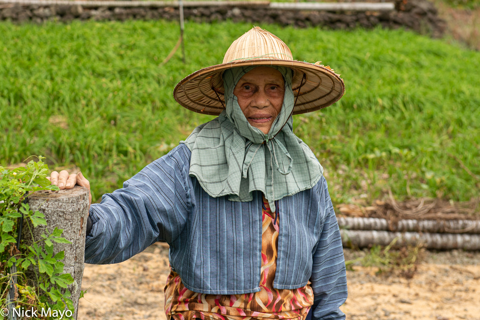 An Ami farmer at Hsinten in Hualien County.