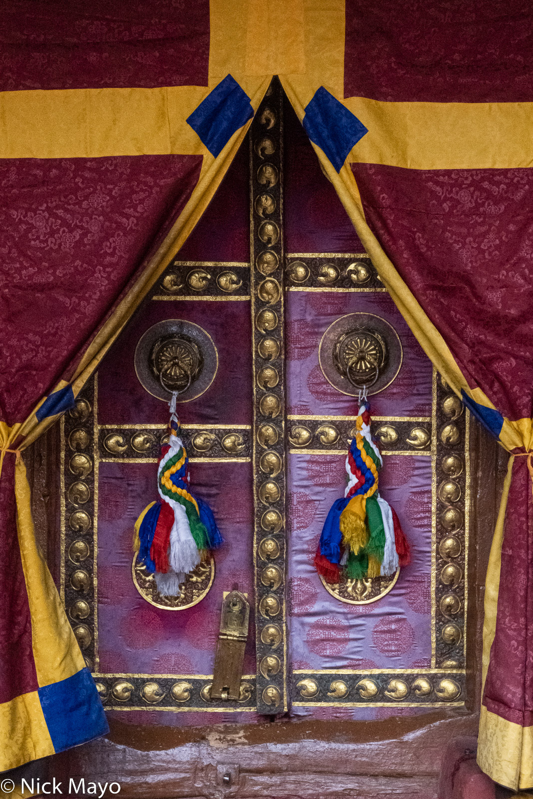 A door at Chemrey monastery.